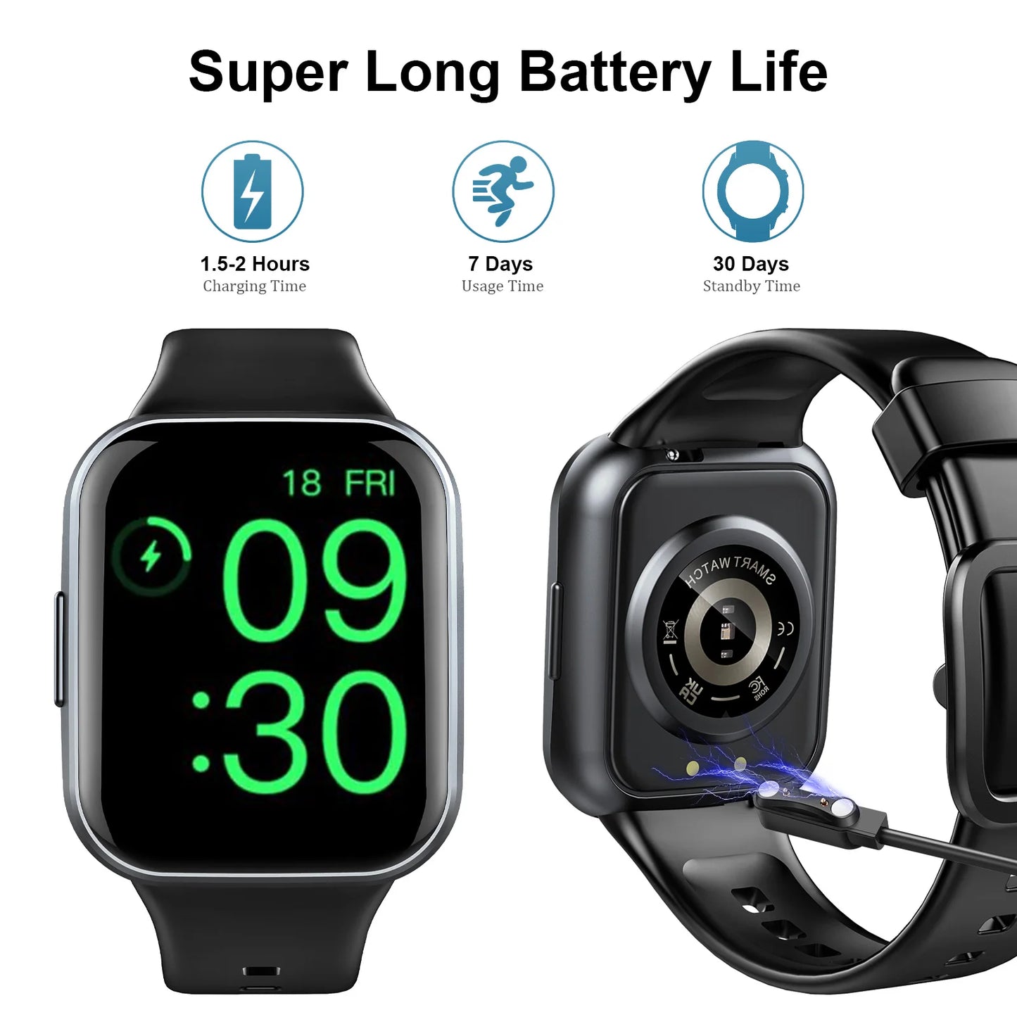 Nerunsa Smart Watch IP68 Waterproof Tracker 25 Modes