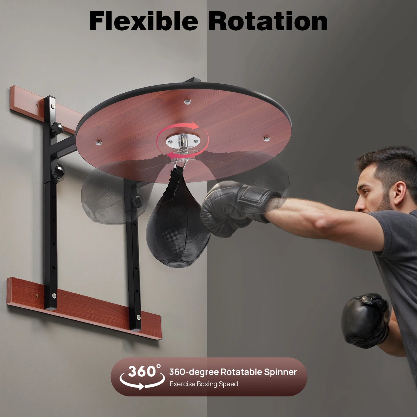 Hign-concerned Heavy Duty Adjustable Speedbag WallMounted Platform Kit Boxing Training