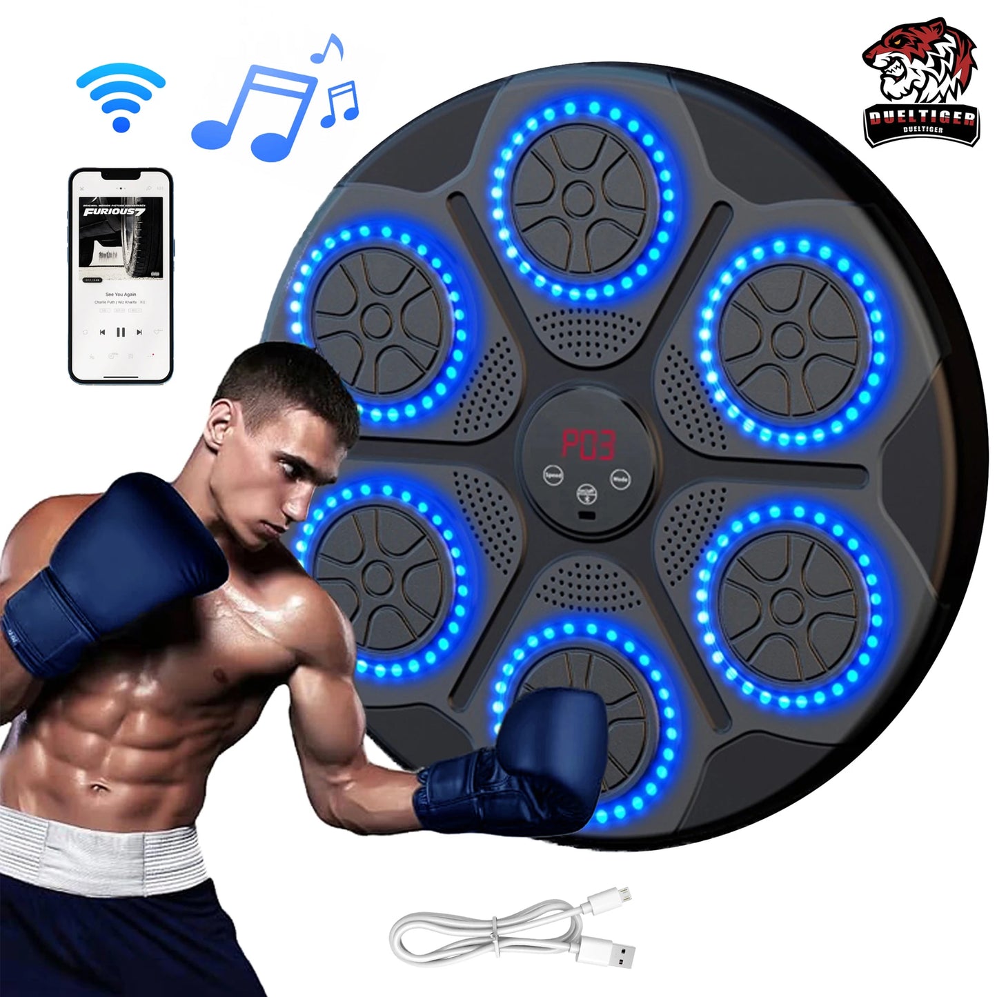 Hign Concerned Bluetooth Music Boxing Machine Wall Mount