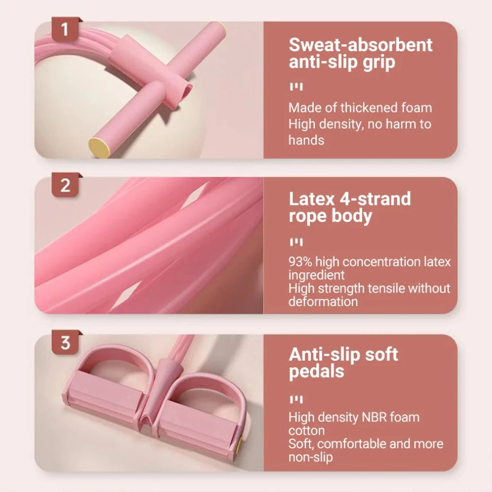 Premium Industrial-Grade Six-Tube Resistance Band Set For Full-Body Strength Training