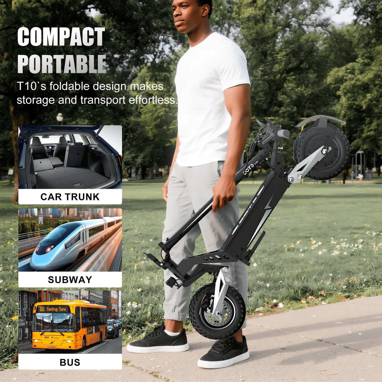 Max Speed Electric Scooter 900W Peak Motor 48V Lithium