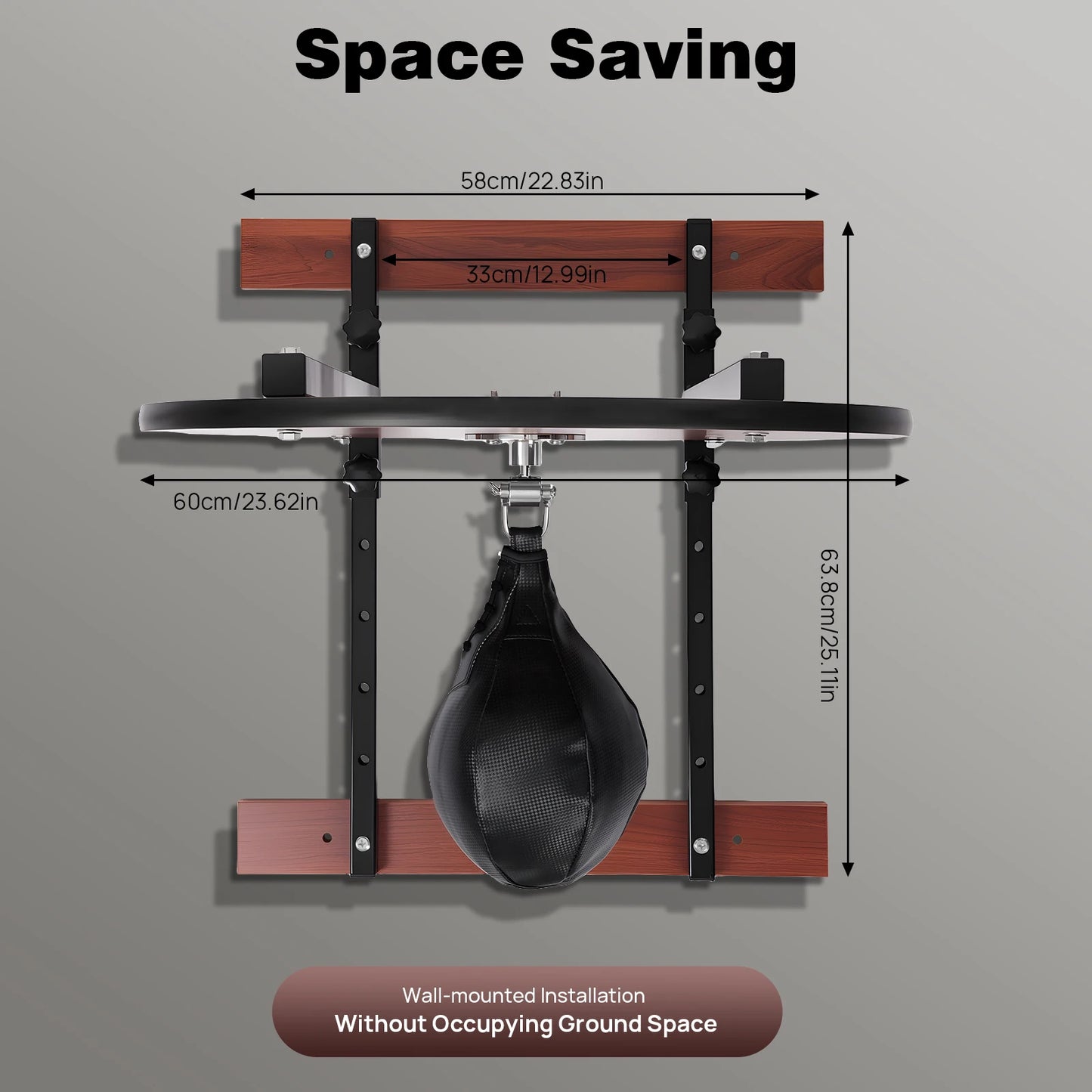 Hign-concerned Heavy Duty Adjustable Speedbag WallMounted Platform Kit Boxing Training