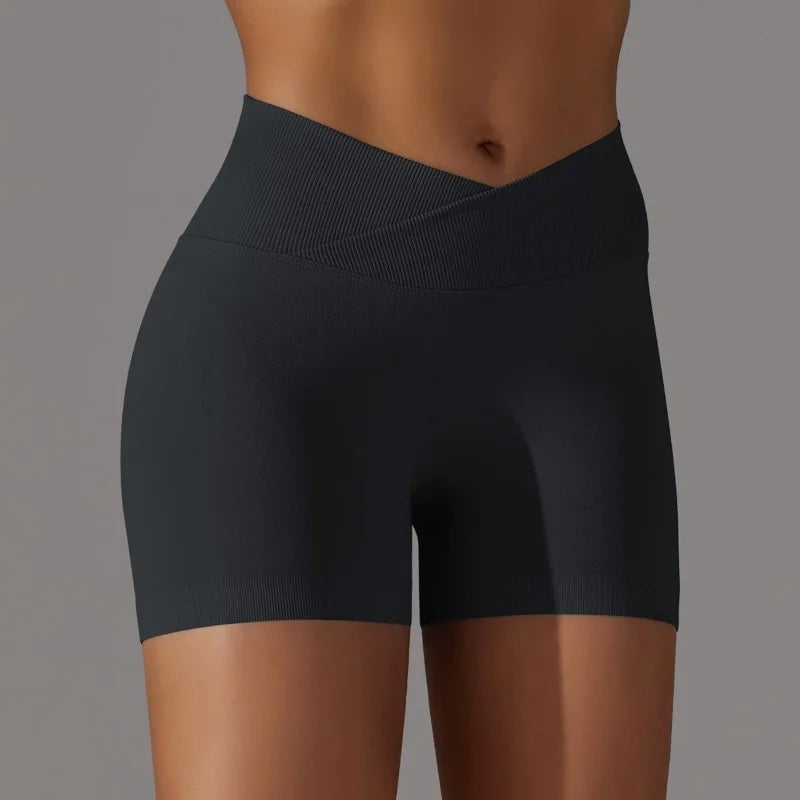 OVESPORT High Waisted Scrunch Butt Yoga Shorts Women