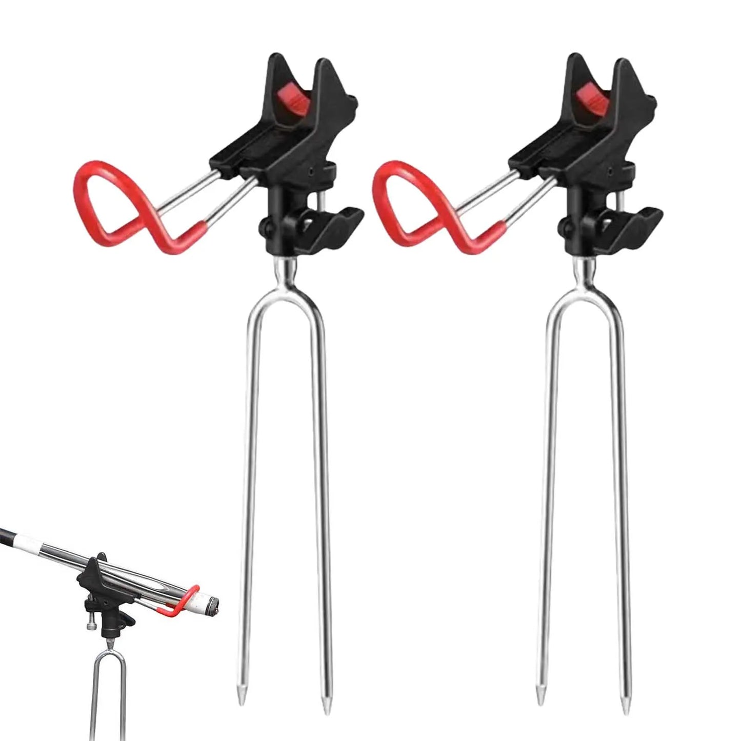 Hign Co 360 Degree Adjustable Metal Fishing Pole Holder