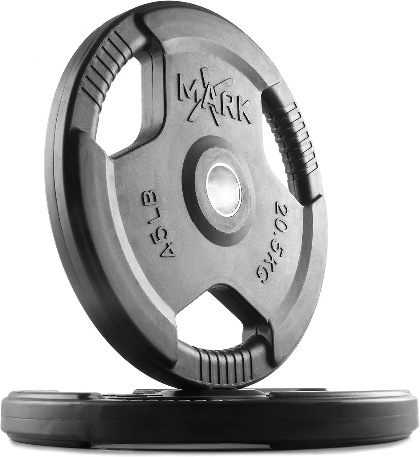 Rubber Coated Weight Plates Set for Strength Training at Home Gym