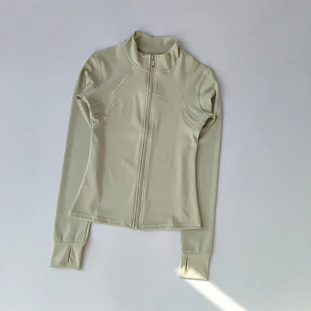 Skin Of Skin Women Zip Jacket Quick Dry Yoga Training Top