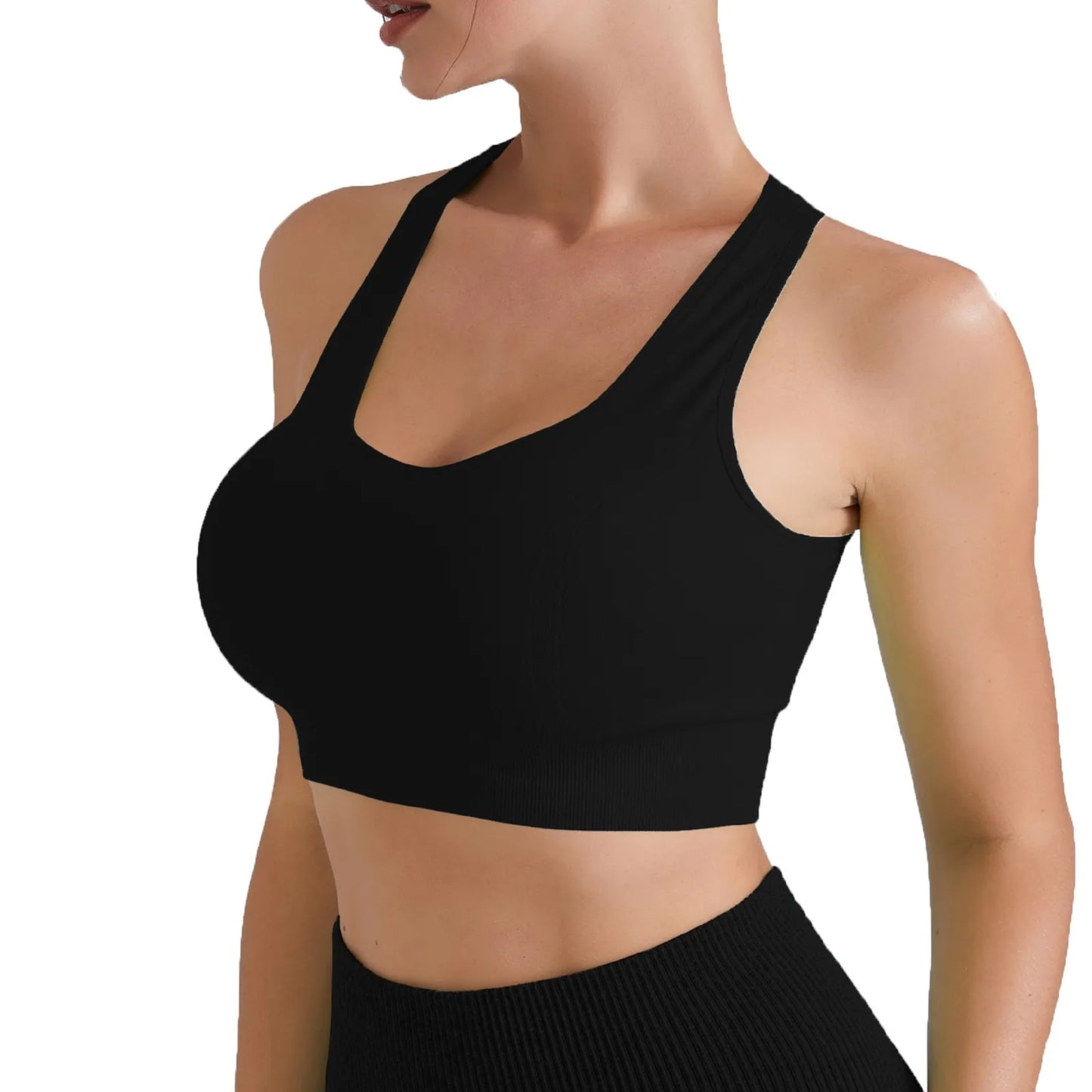 Eillysevens Women High Support Sports Bra With Chest Pad