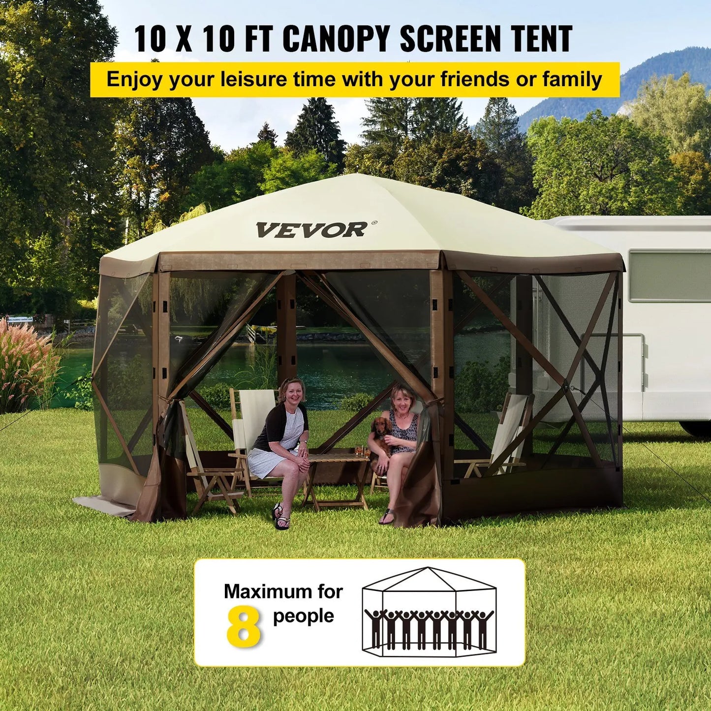 Building Waterproof Screen Shelter Pop Up Canopy Tent