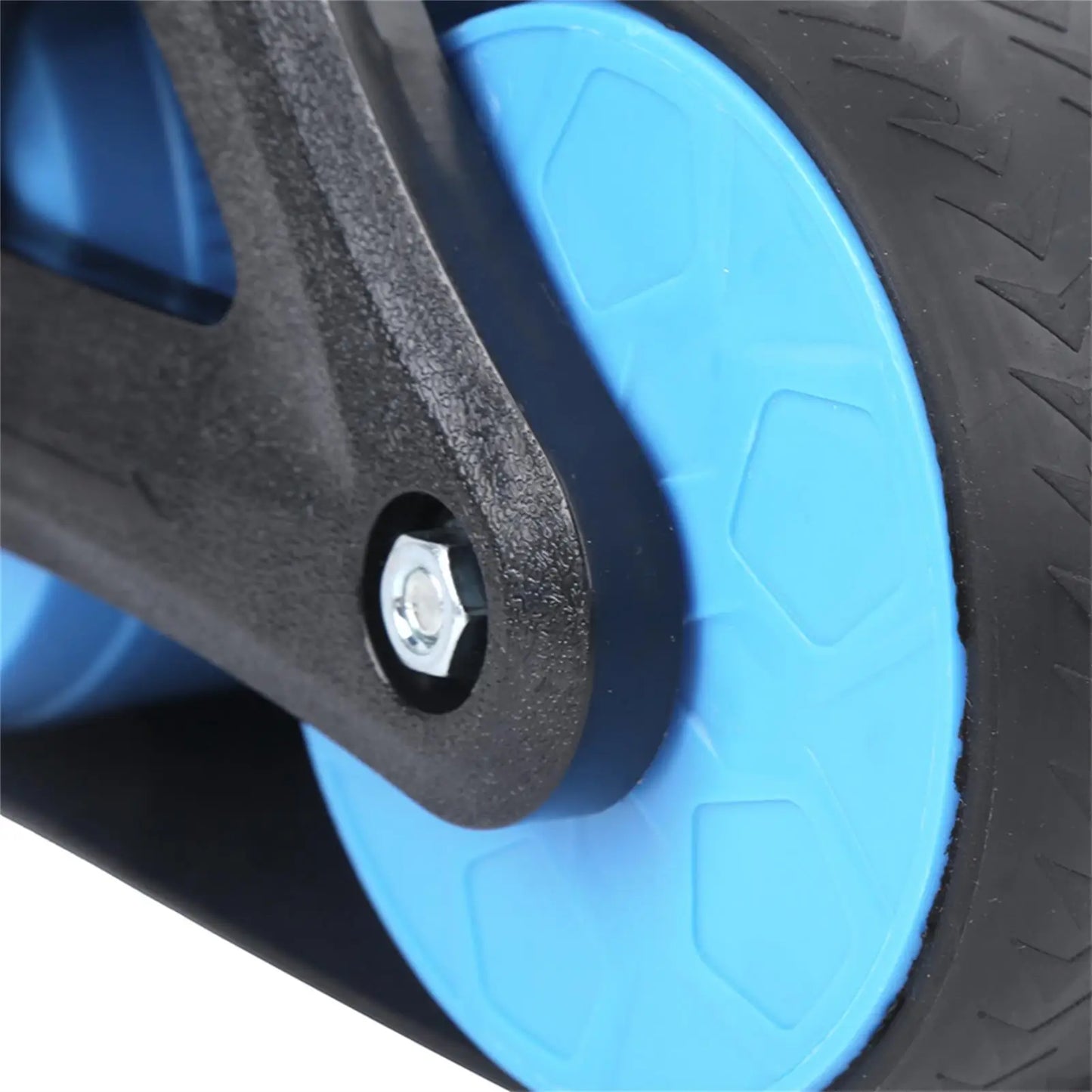Springback Wheels Roller Domestic Abdominal Exerciser Push‑up Training Mute Fitness Equipment Blue