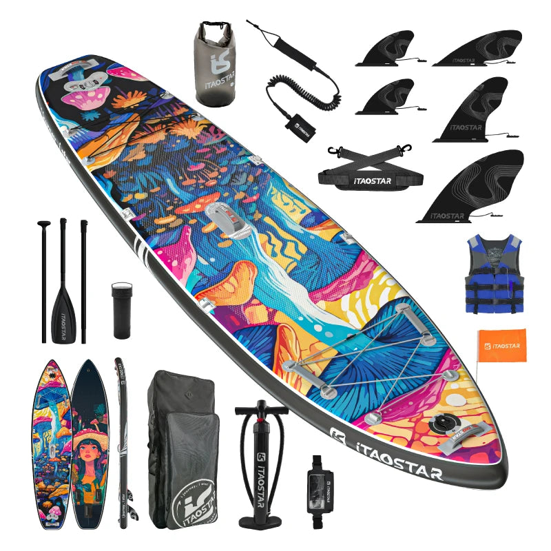 Inflatable Pulp Boards N01B 11'6 Inch Standing Paddleboard for Lakes and Rivers