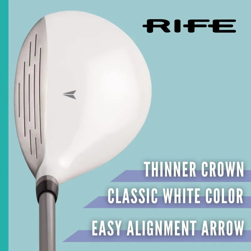 Womens Rife Golf 812s Offset Fairway Metal Wood Clubs Set Right Handed