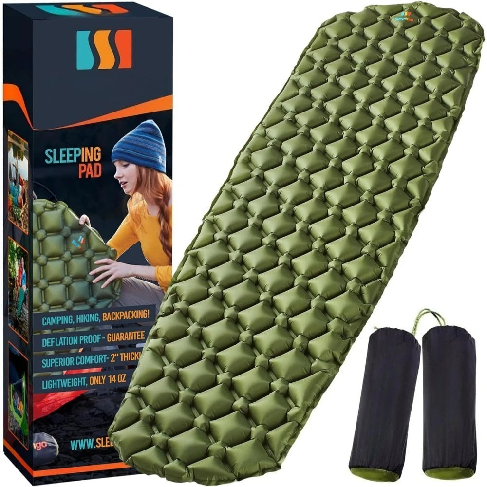 Lightweight Inflatable Sleeping Mat for Camping and Backpacking Adventures