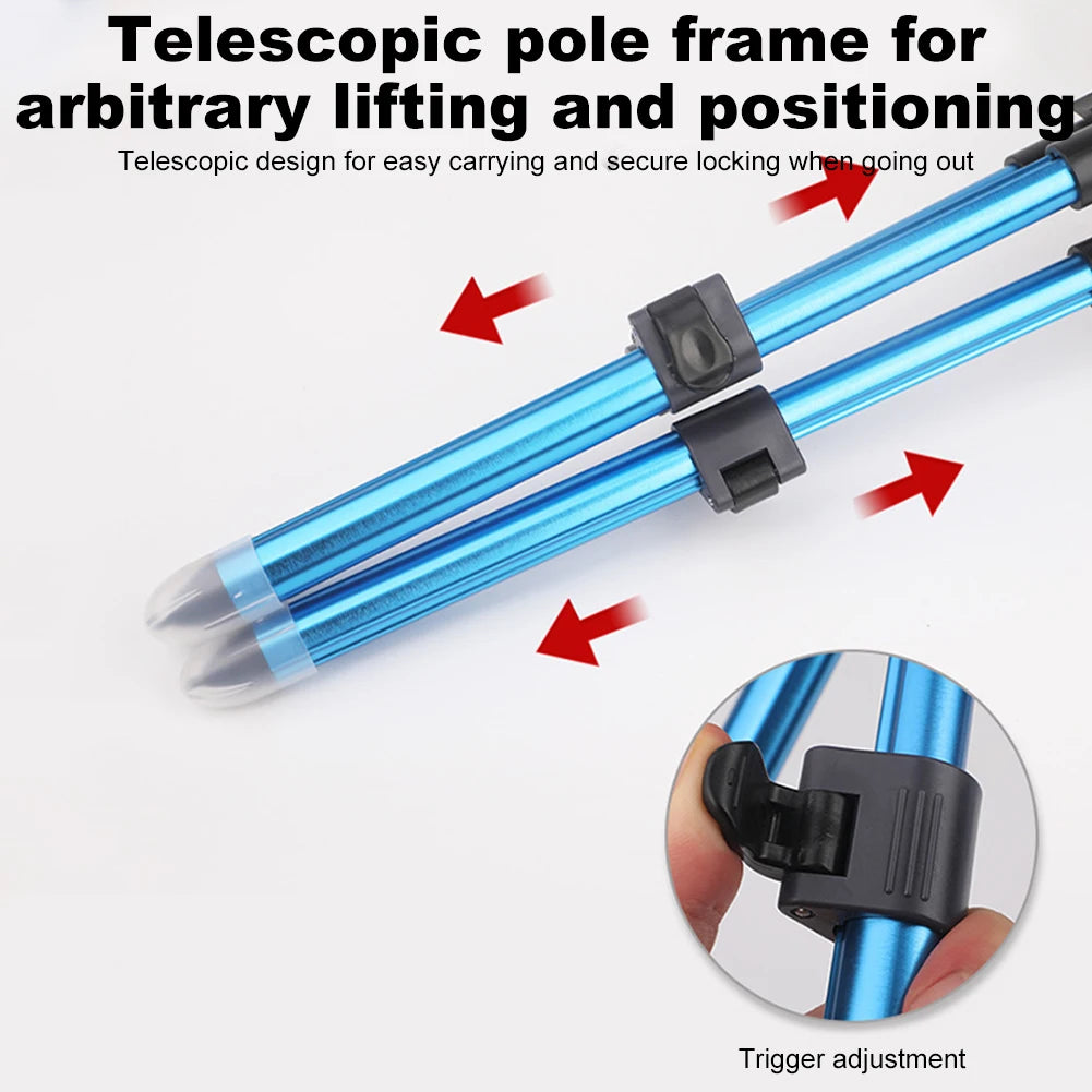 JOCESTYLE Portable Folding Fishing Rod Tripod Stand