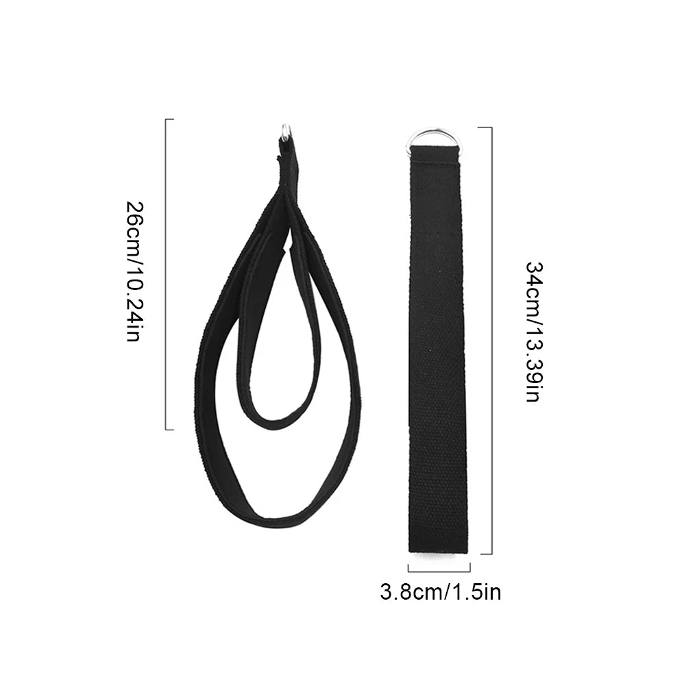 Fitness D Ring Straps Pilates Double Loop Yoga Straps Set