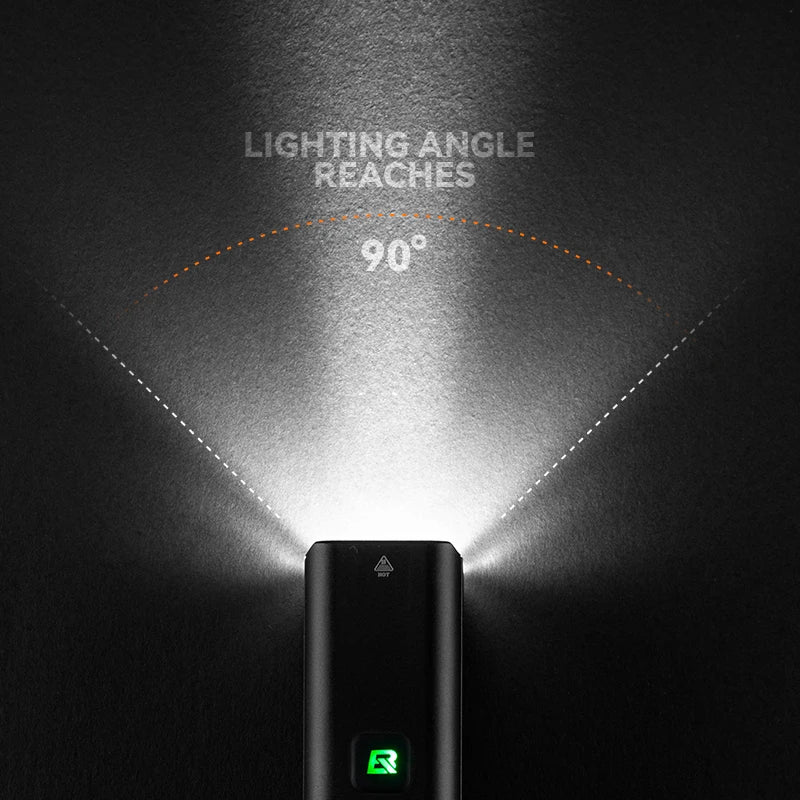 RockBros Bike Front Light 1500LM 5500mAh Aluminum Type C