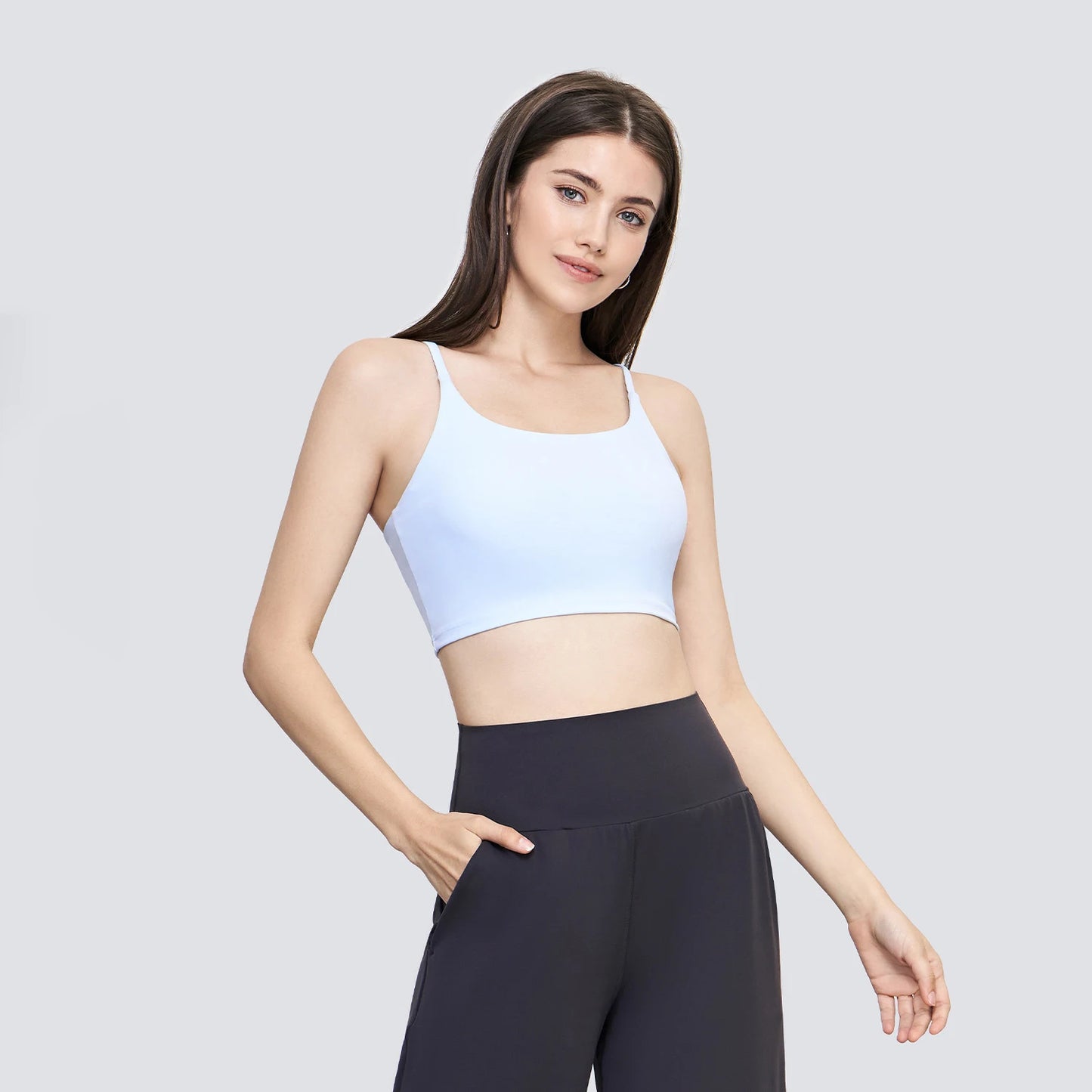 Hamidou Women Sports Bra High Support Yoga Running Padded