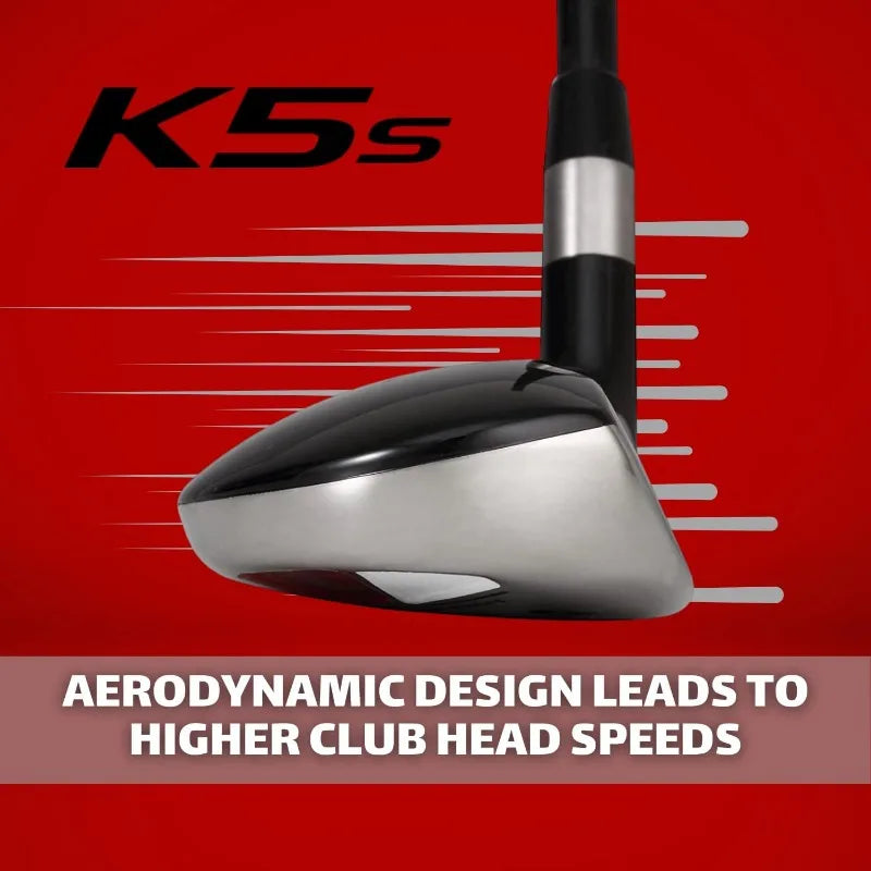 Majek Senior Men's Complete Golf Hybrid Set with Premium Graphite Shafts