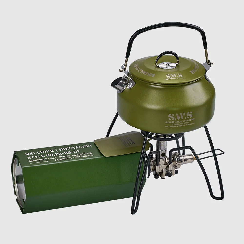 Can Hold Stainless Steel Hiking Kettle For Outdoors