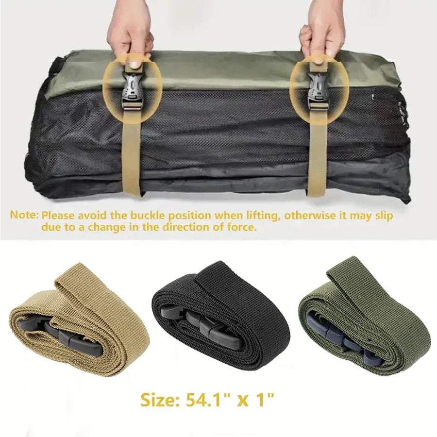 NoHign Heavy Duty Outdoor Camping Luggage Straps Buckle