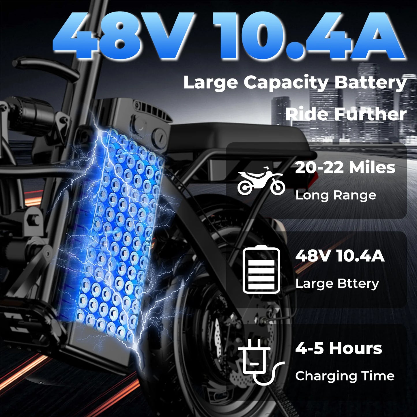 LELEKUA 500W Adult Electric Folding Bike
