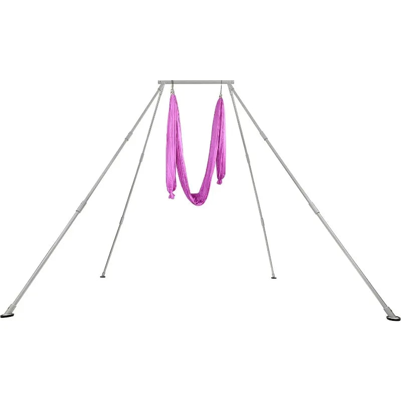 Kojem 8.1' Aerial Yoga Swing Stand Yoga Frame Sling Inversion Aluminum Triangle Structure for Indoor Outdoor Hammocks