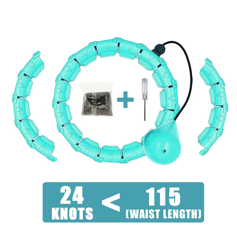 Weighted Fitness Hoops for Adults Adjustable Plus Size Smart Exercise