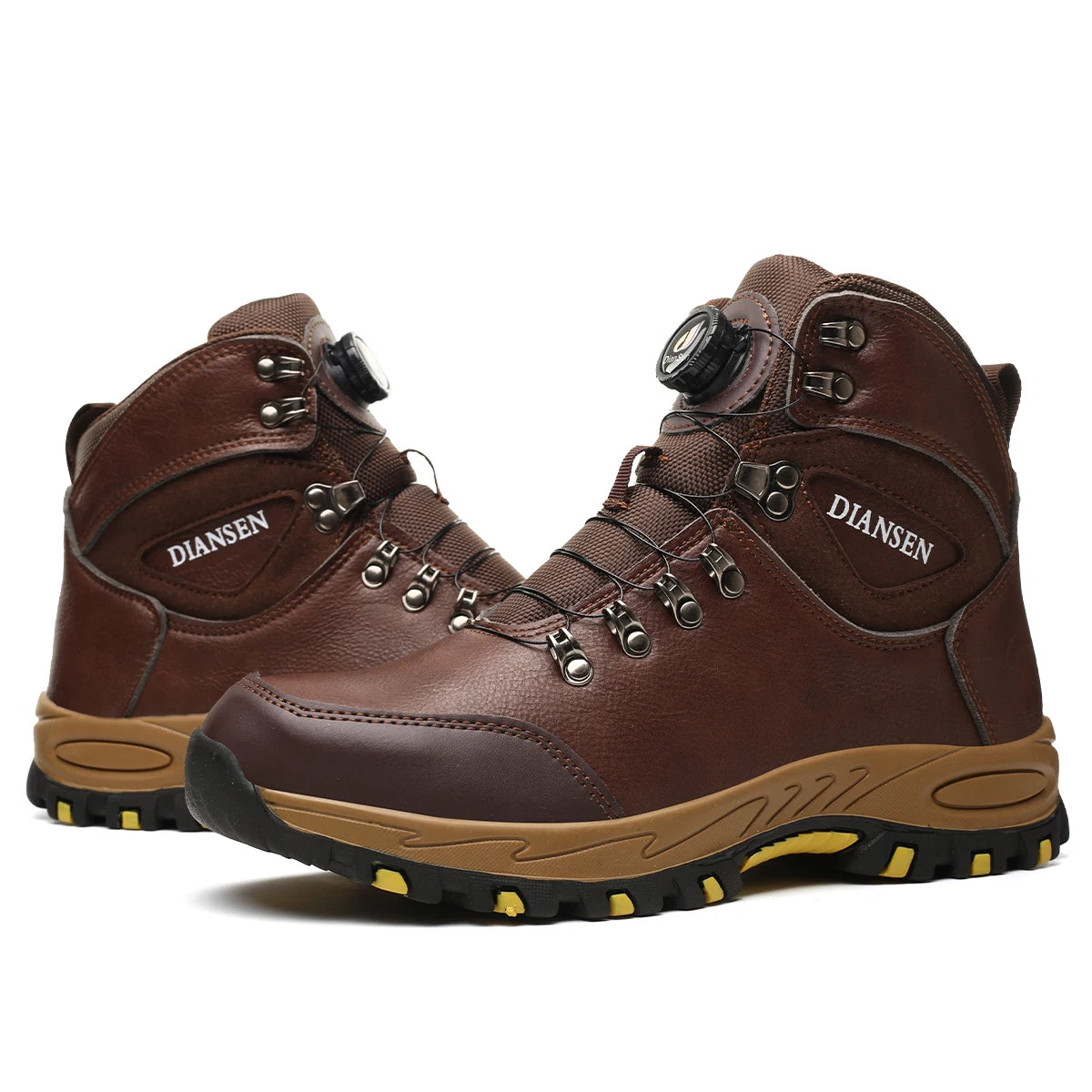 TOP quality Steel Toe Work Boots Men's Anti-Smash Anti-Puncture Safety Shoes Slip-Resistant Hiking Boots for Outdoor