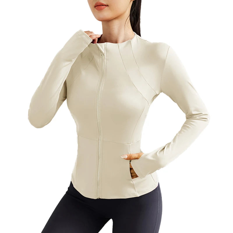 Zhejiang Womens Lightweight Yoga Jacket Zipper With Pockets