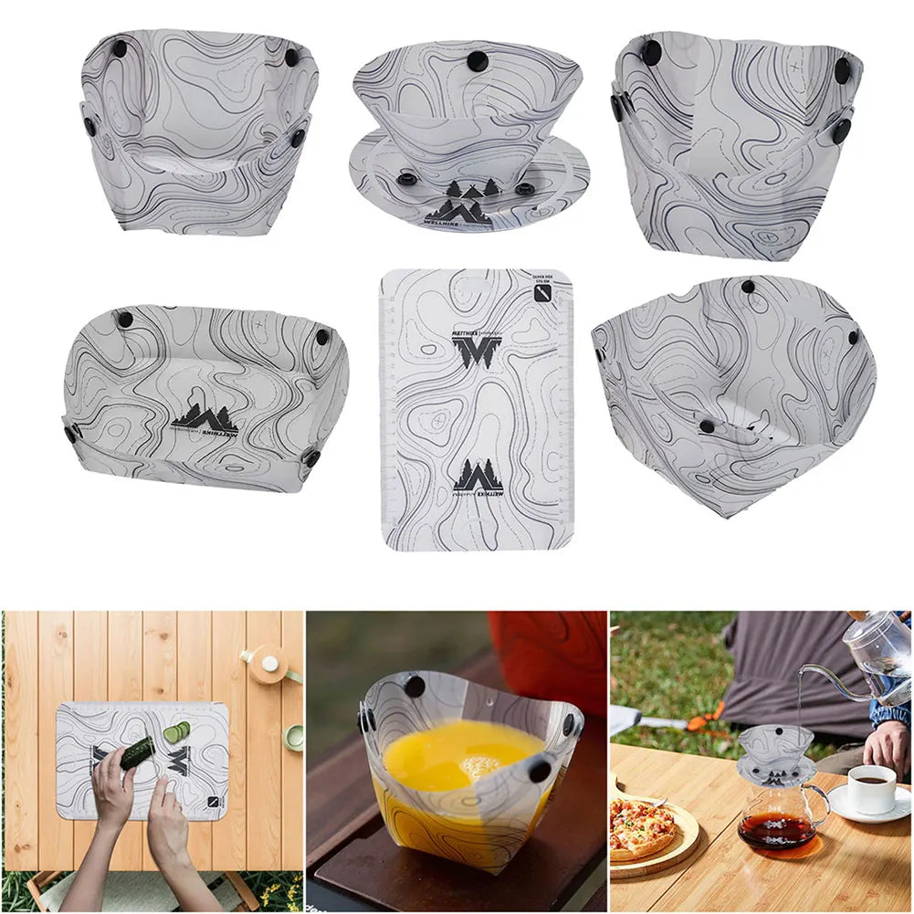 Eelhoe Lightweight Folding Tableware Set For Camping Hiking