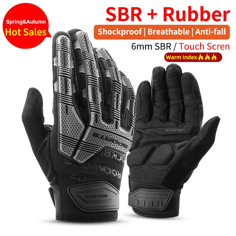 ROCKBROS Cycling Gloves Tactical Gel Shockproof Full Finger