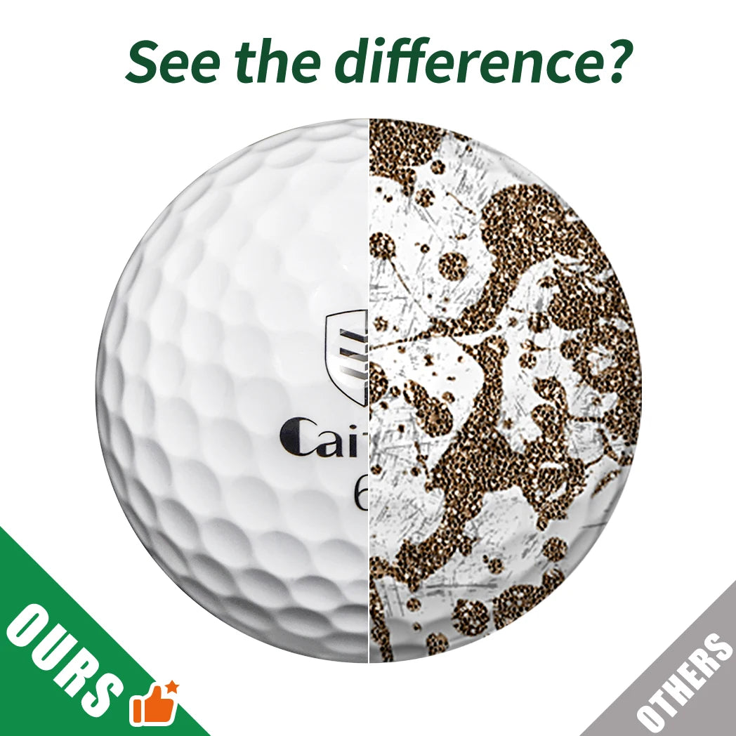 Caiton 100pcs 3 Layer Golf Balls High Performance Long Distance Spin Control