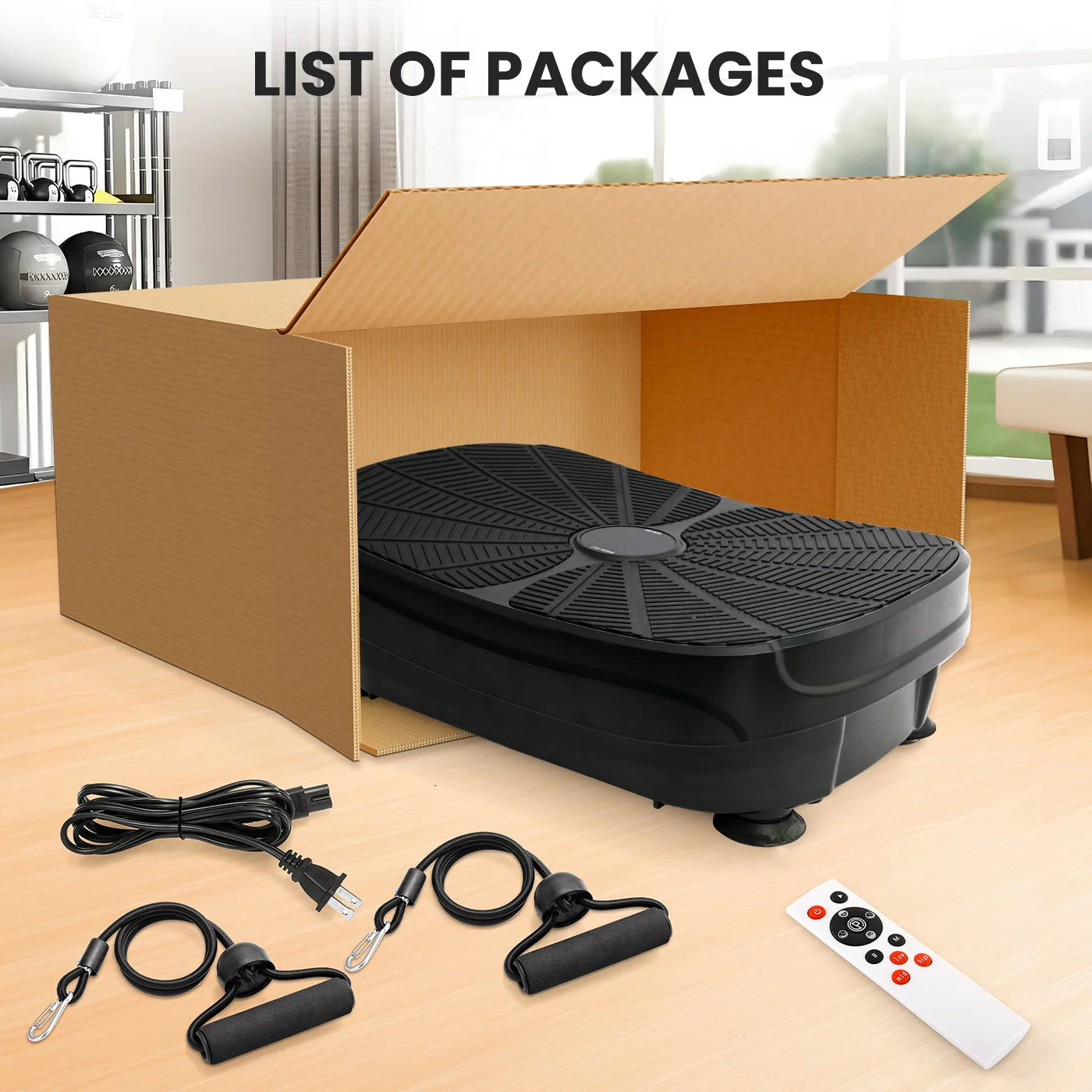 Vibration Plate Exercise Machine for Whole Body Workout and Weight Loss
