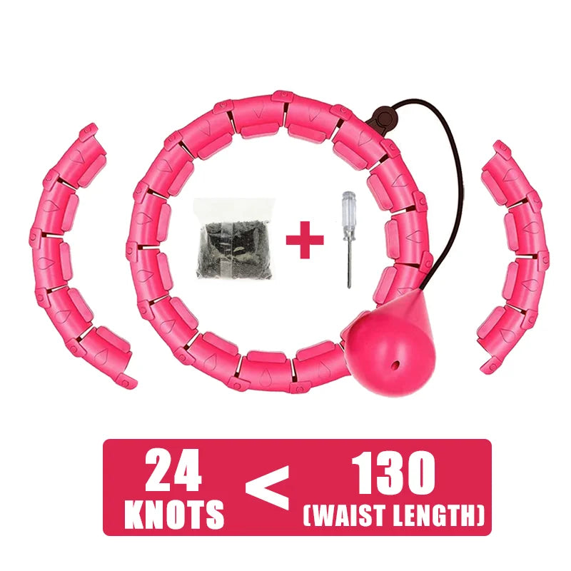 Weighted Fitness Hoops for Adults Adjustable Plus Size Smart Exercise