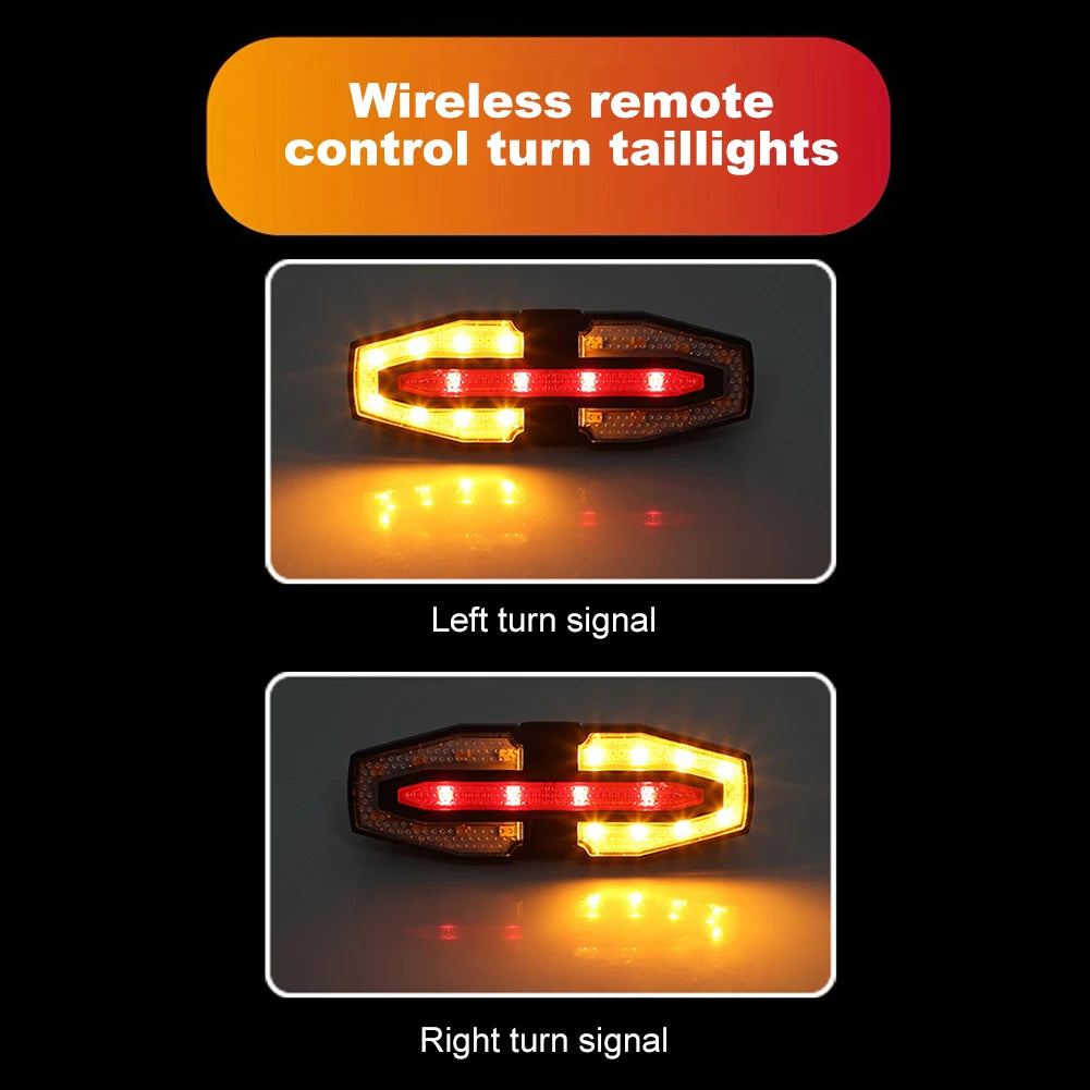 Alloet Rechargeable Bike Tail Light with Turn Signals