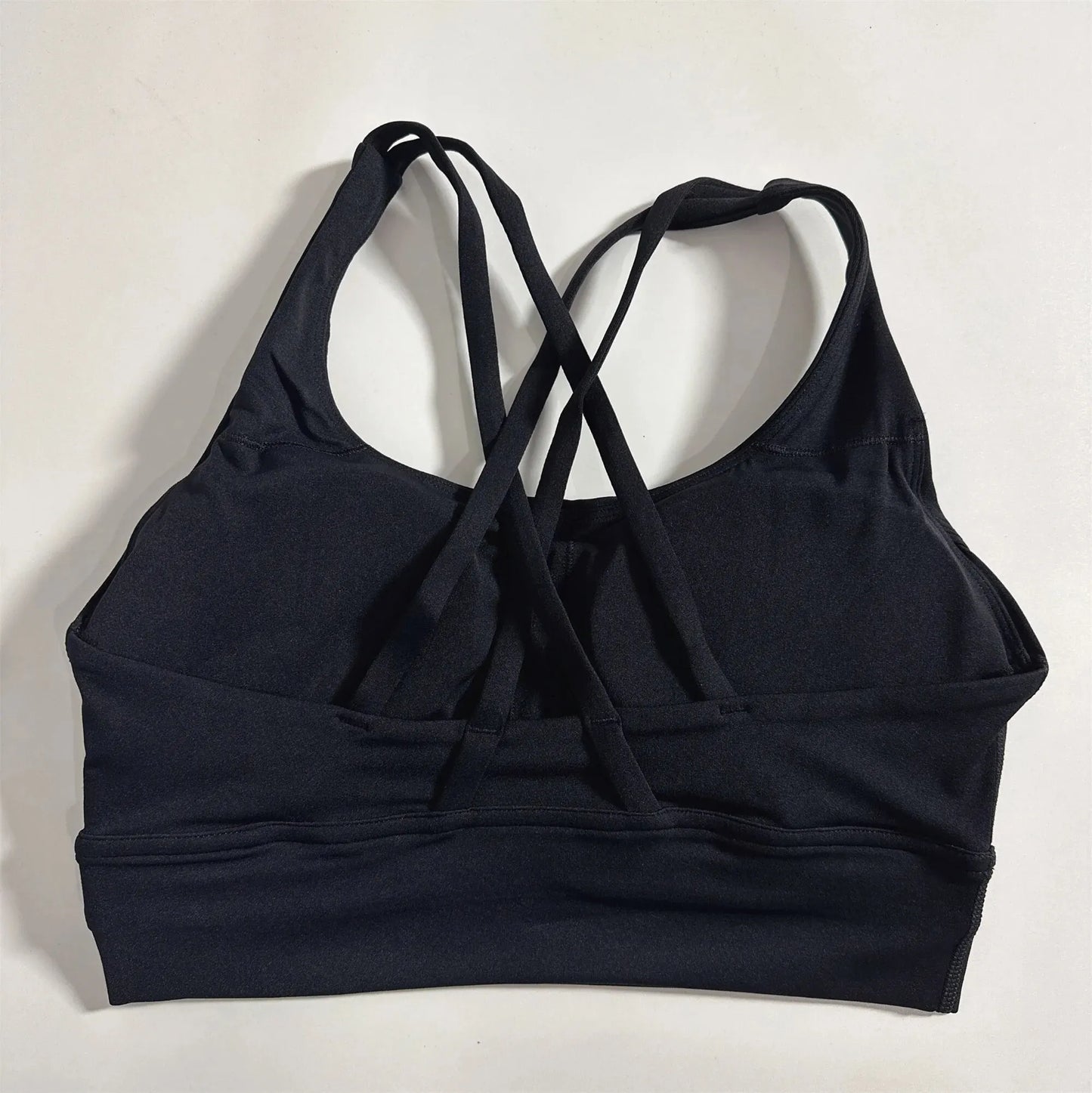 CN Ningxia Zhejiang Cross Back Fitness Bra With Chest Pad