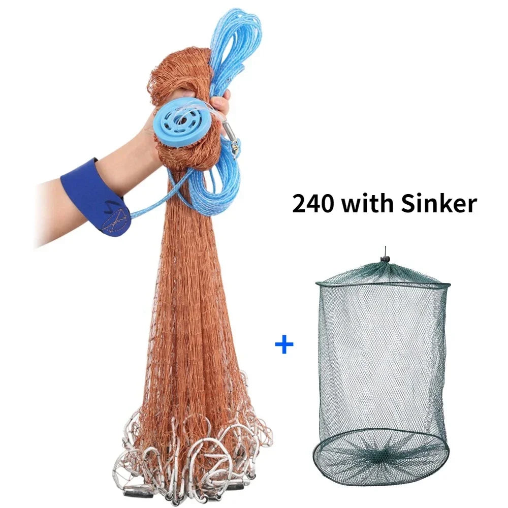 Hand Cast Throw Fishing Gill Net