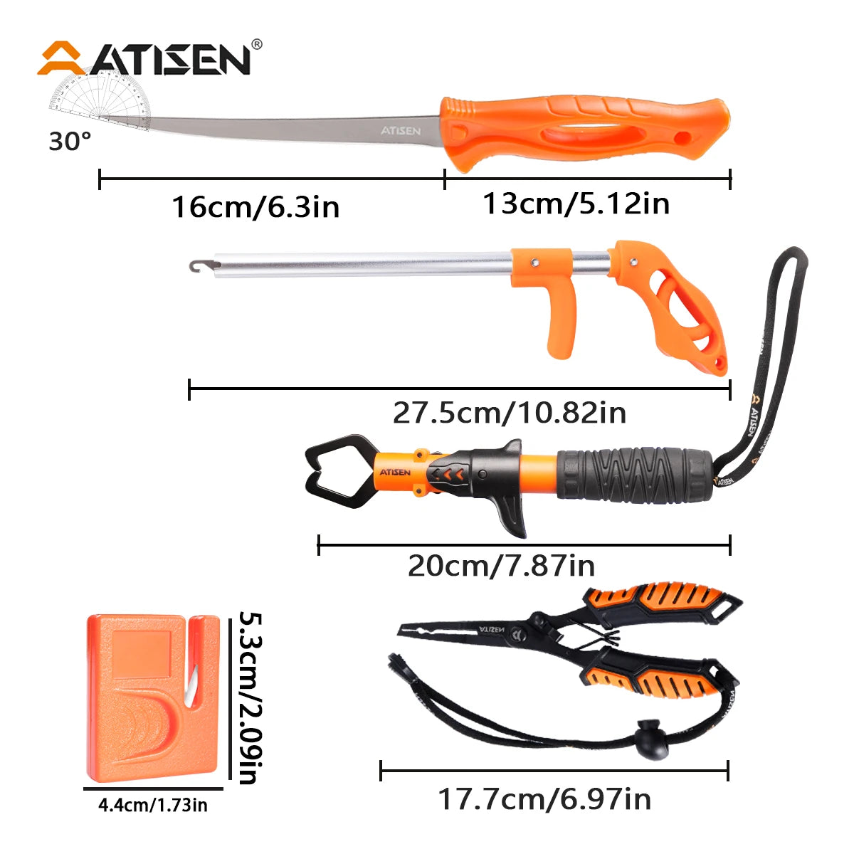 Hign-concerned Stainless Steel Knife Set Fishing Camping