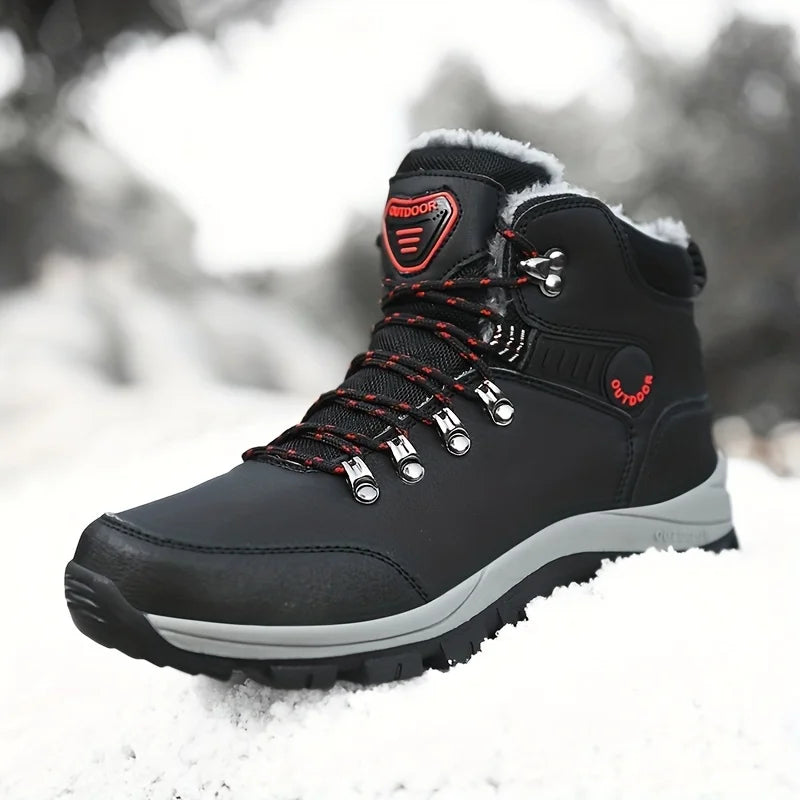 Winter Boots PU Sneakers, Snow Boots, Hiking Boots & - Non-Slip & High Top!