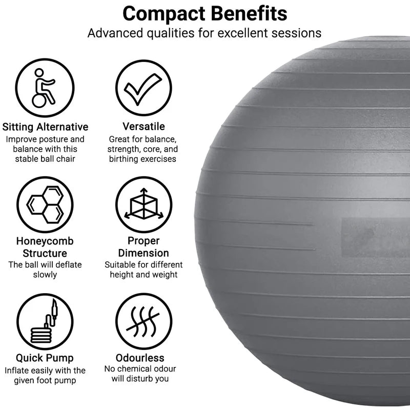 Yoga Ball for Home Fitness 65 75 85cm Balance Ball for Pregnant Women