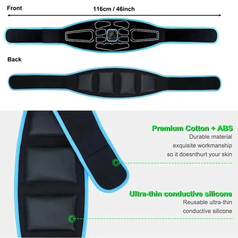 Brangdy Abdominal Toning Belt EMS Muscle Stimulator