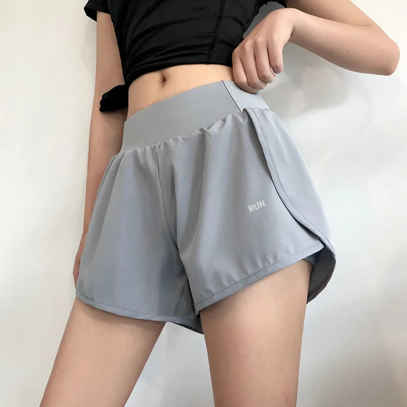 CN Yoga Shorts Women Quick Dry Biker Workout Running Pocket