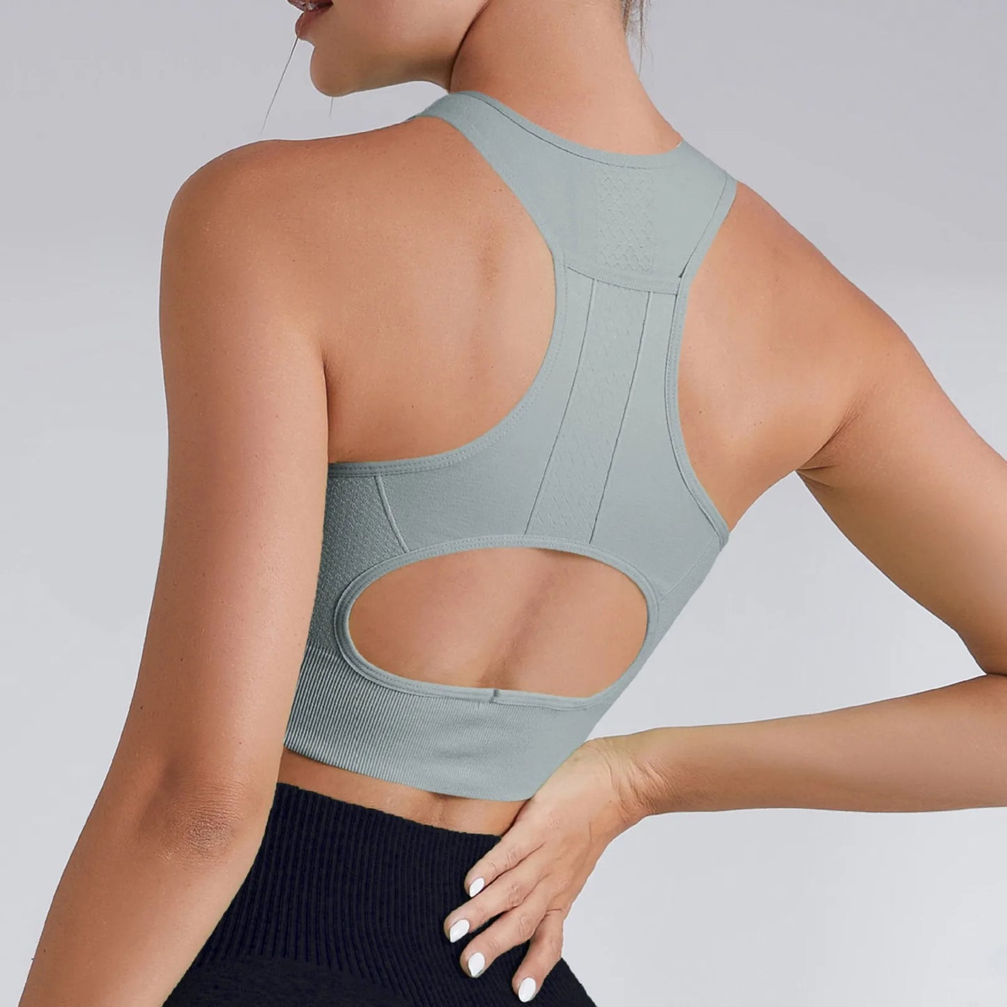 Eillysevens Women High Support Sports Bra With Chest Pad