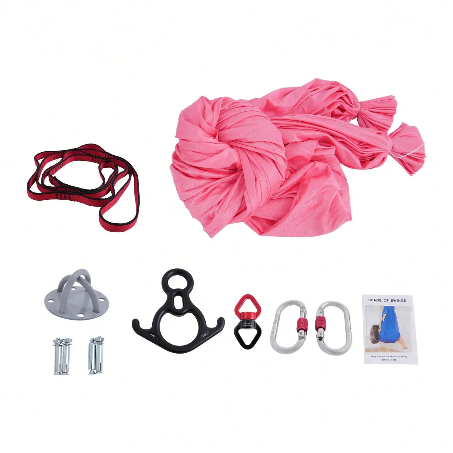 Aerial Silks Equipment Yoga Hammock for Dance and Circus Arts 9.84 by 9.2 Feet