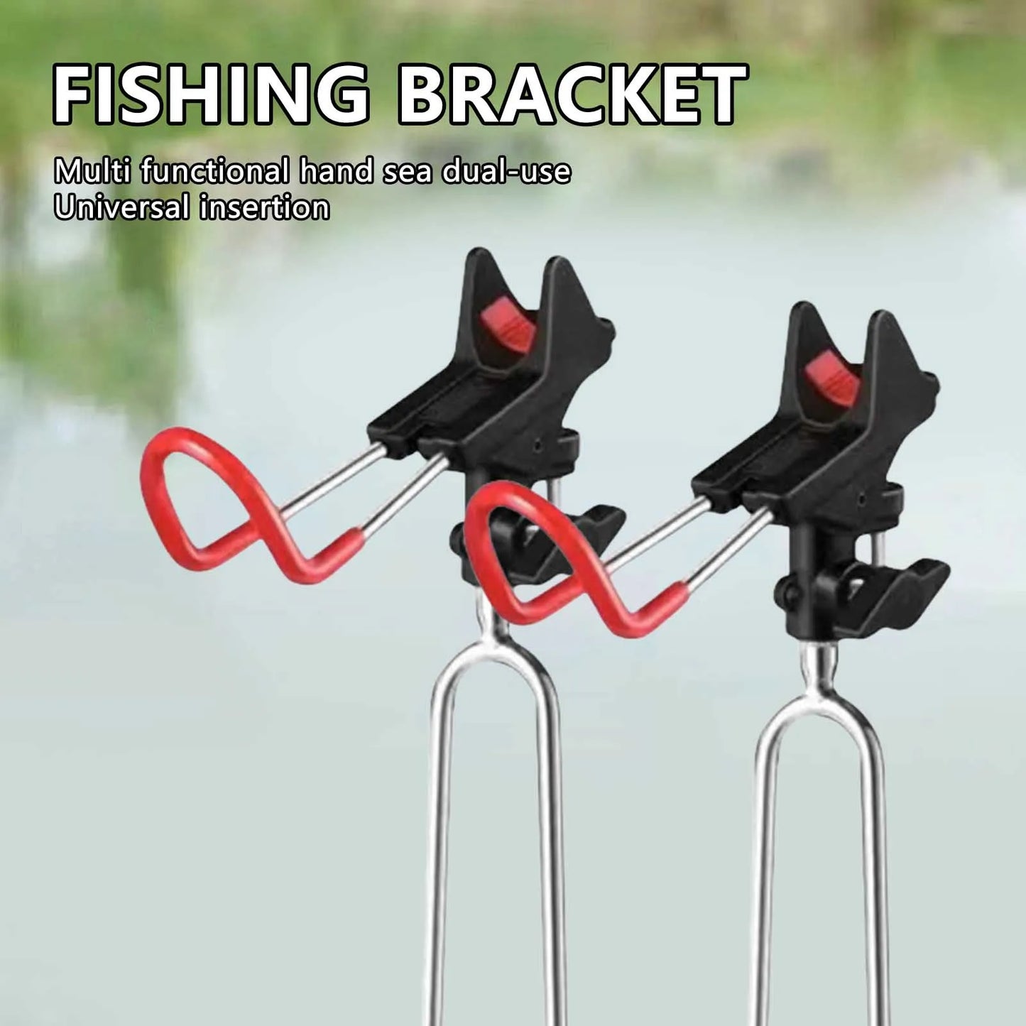 Hign Co 360 Degree Adjustable Metal Fishing Pole Holder