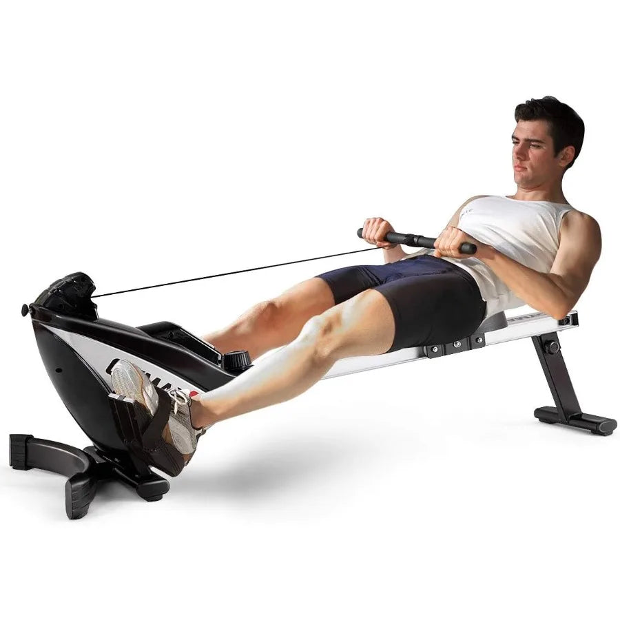 Foldable Magnetic Rower 8Level Folding Rowing Machine LCD