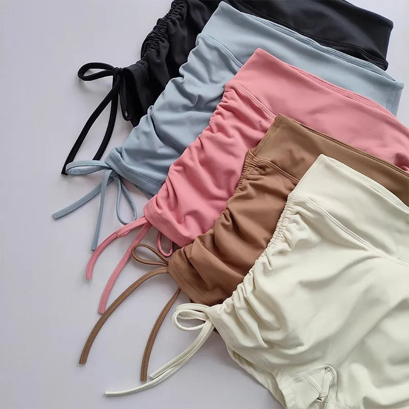 Summer Yoga Shorts Women Breathable High Waist Running Gym
