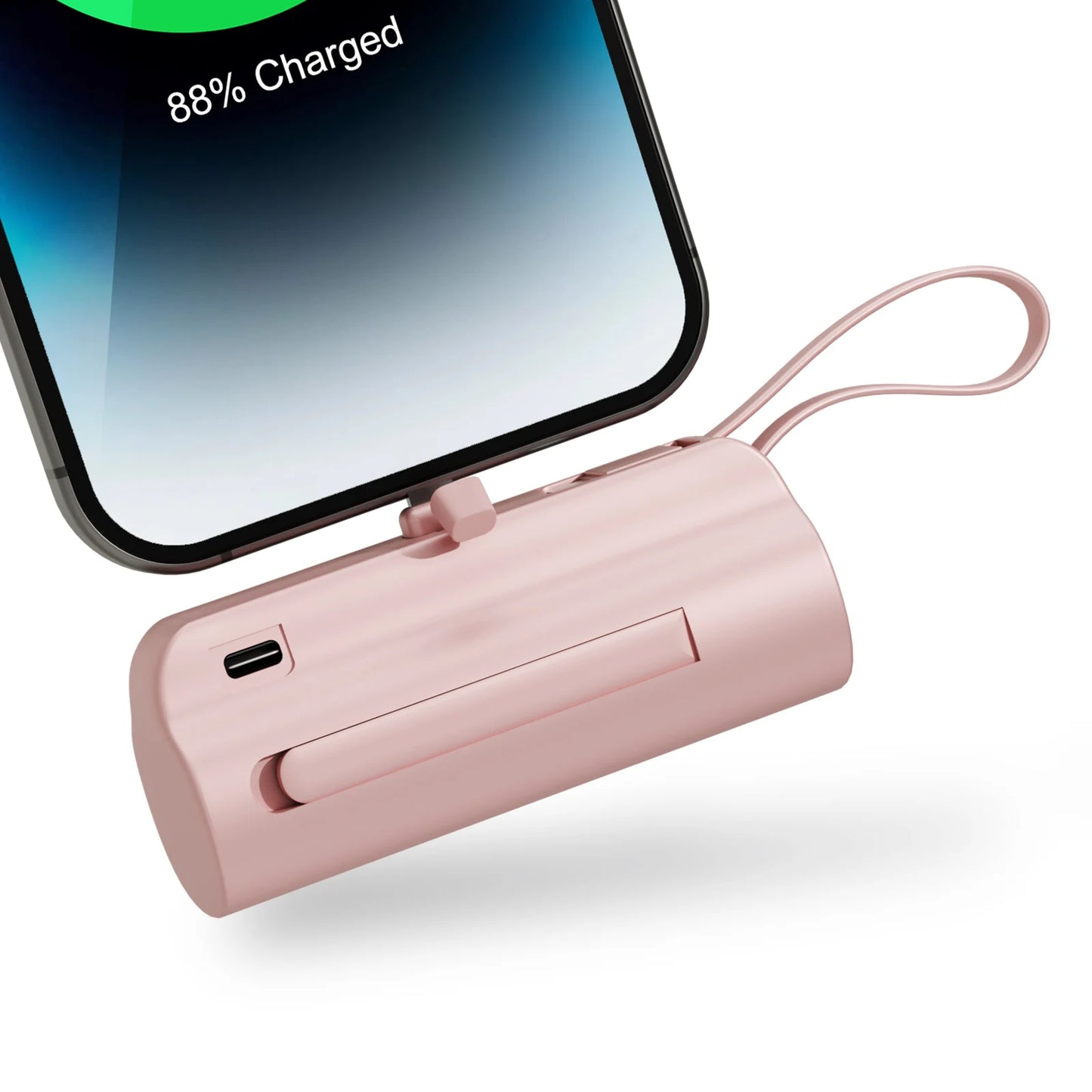 Mini 4500mAh Power Bank Dual USB C Capsule Charger Android