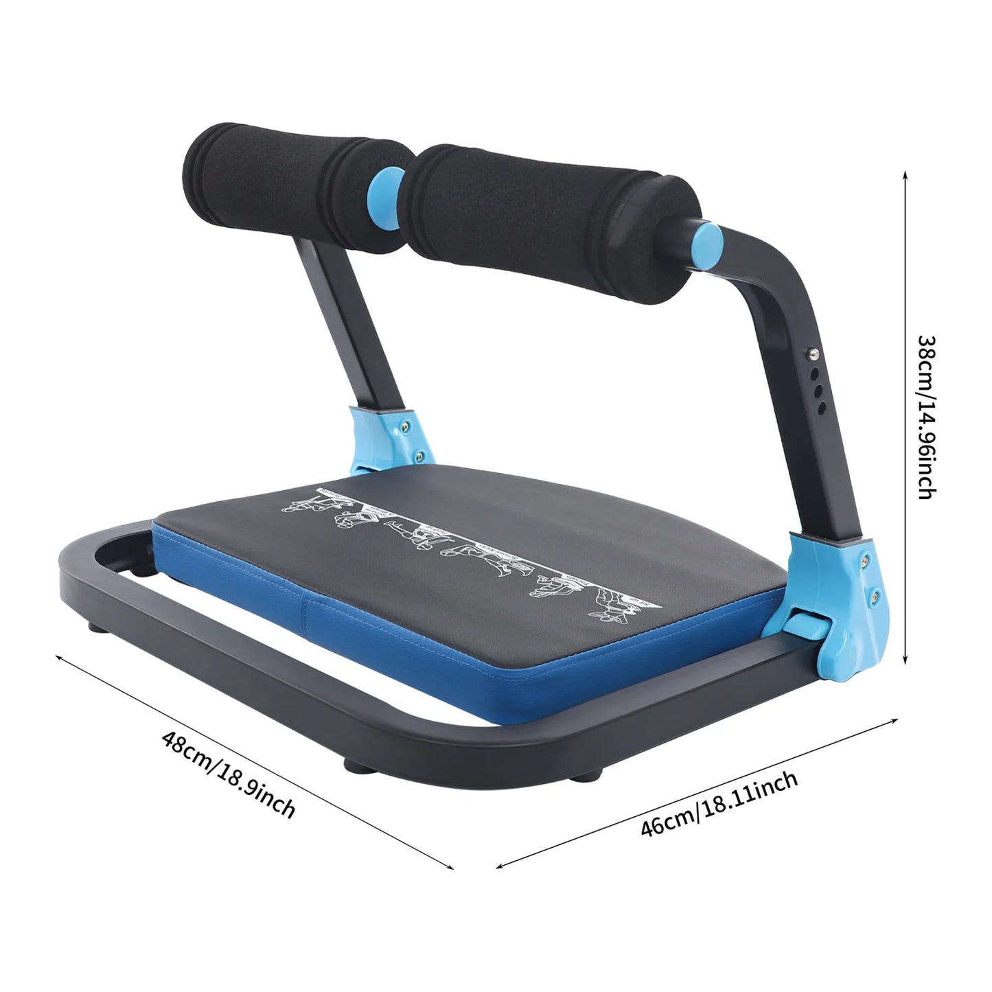 Sit Up Ab Trainer Multifunctional Abdominal Workout Equipment 265 Lbs
