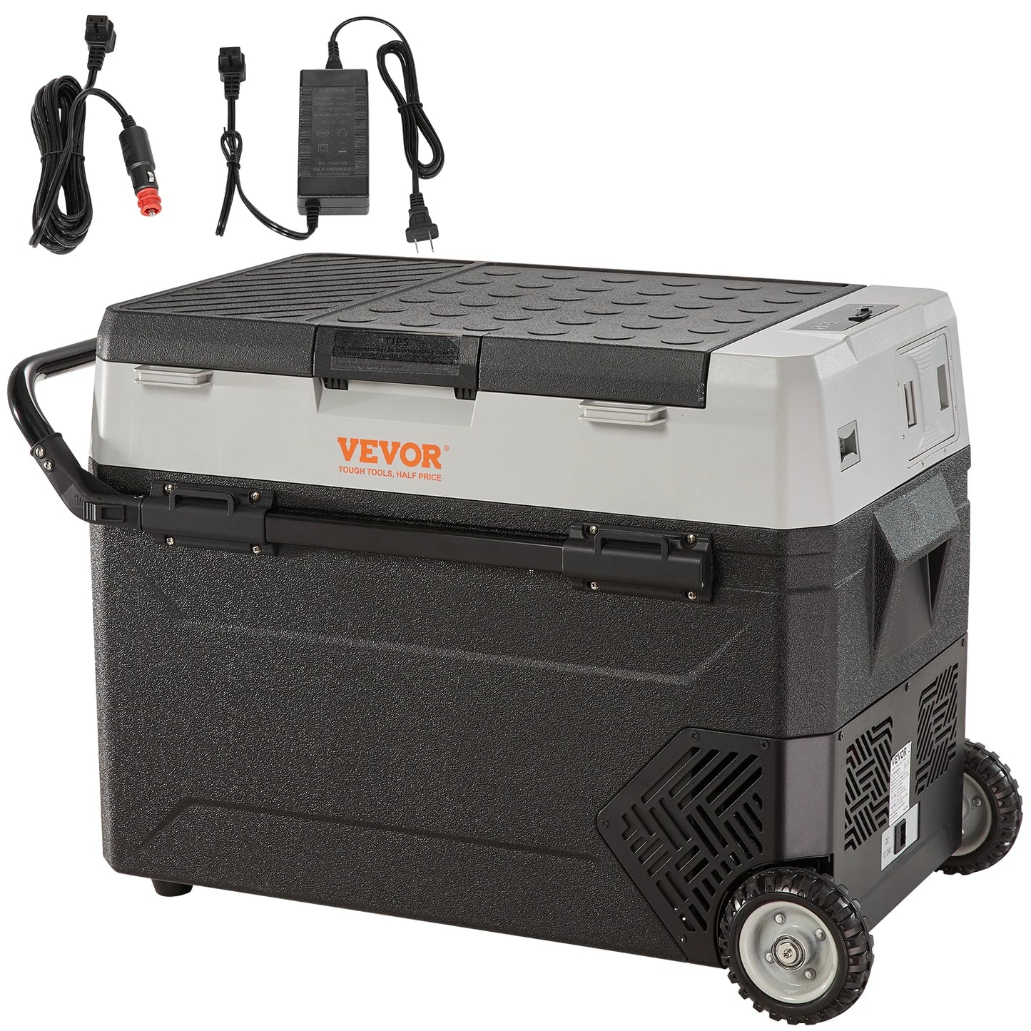 VEVOR Portable Foldable Car Refrigerator with Wheels for Camping and Travel