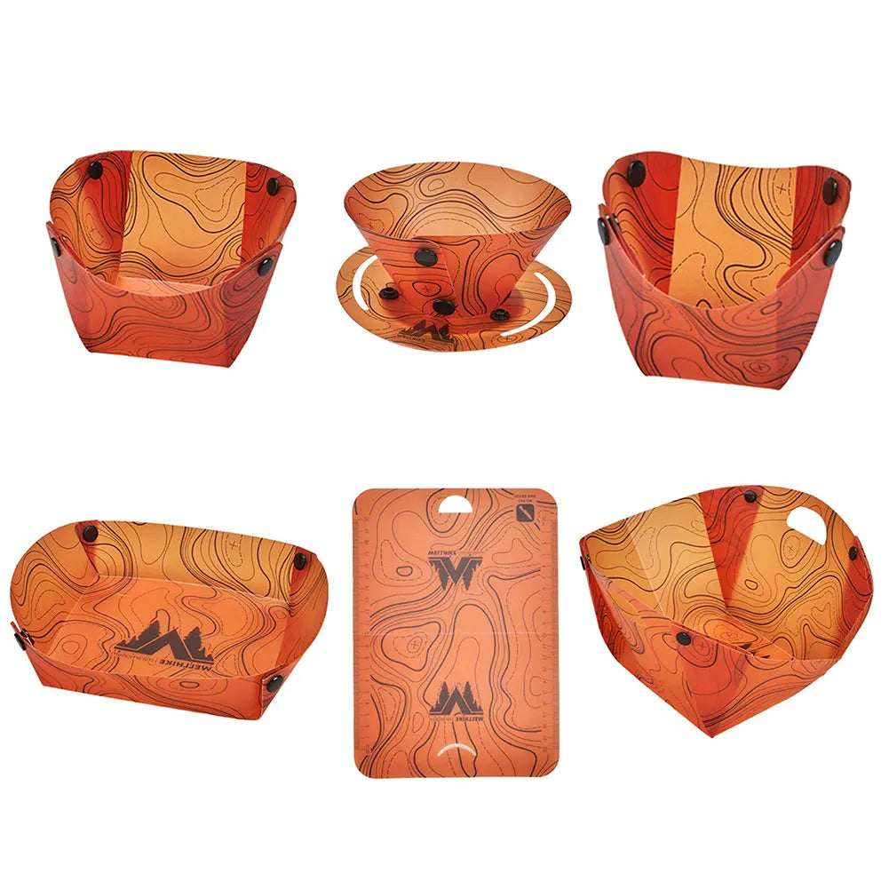 Eelhoe Lightweight Folding Tableware Set For Camping Hiking